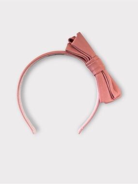 VALENTINO calf leather Pink Headband